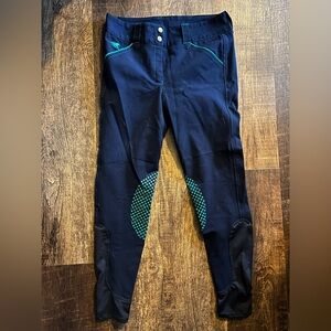 SmartPak Piper Navy Silicone Knee Patch Breeches